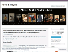 Tablet Screenshot of poetsandplayers.co